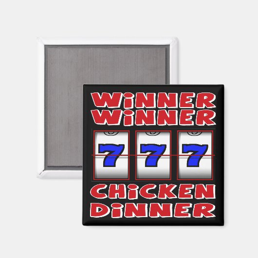 WINNER WINNER CHICKEN DINNER MAGNEET (Voorkant / Achterkant)