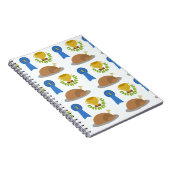 Winner Winner Chicken Dinner Pattern Cartoon Notitieboek (Rechterzijde)