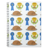 Winner Winner Chicken Dinner Pattern Cartoon Notitieboek (Voorkant)