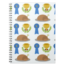 Winner Winner Chicken Dinner Pattern Cartoon Notitieboek
