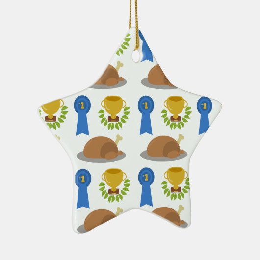 Winner Winner Chicken Dinner Pattern Keramisch Ornament (Rechts)