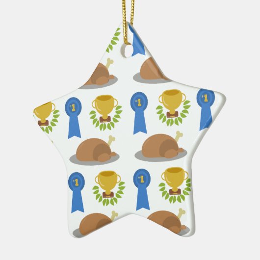 Winner Winner Chicken Dinner Pattern Keramisch Ornament (Links)
