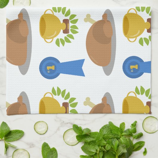 Winner Winner Chicken Dinner Pattern Theedoek (Gevouwen)