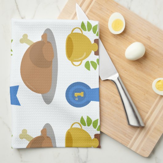 Winner Winner Chicken Dinner Pattern Theedoek (Quarter Fold)