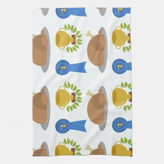 Winner Winner Chicken Dinner Pattern Theedoek (Verticaal)