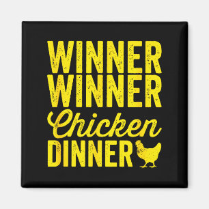 Winner Winner Chicken Dinner Silhouet (donker) Magneet