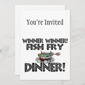 Winner Winner Fish Fry Dinner Kaart (Voorkant / Achterkant)