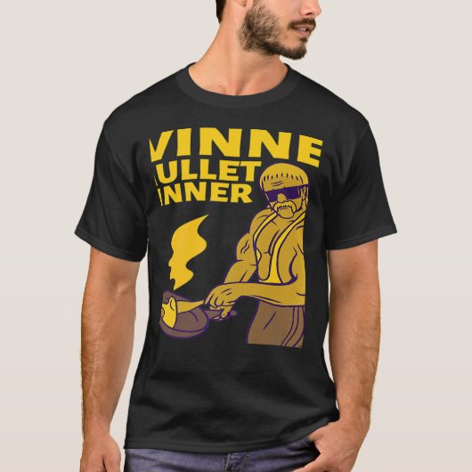 Winner Winner Mullet Dinner Party In The Back T-shirt (Voorkant)