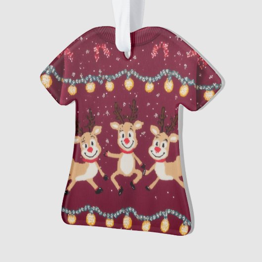 WINNER! WINNER! Tacky Christmas Sweater Contest Ornament (voorkant)