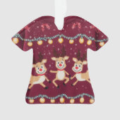 WINNER! WINNER! Tacky Christmas Sweater Contest  Ornament (voorkant)