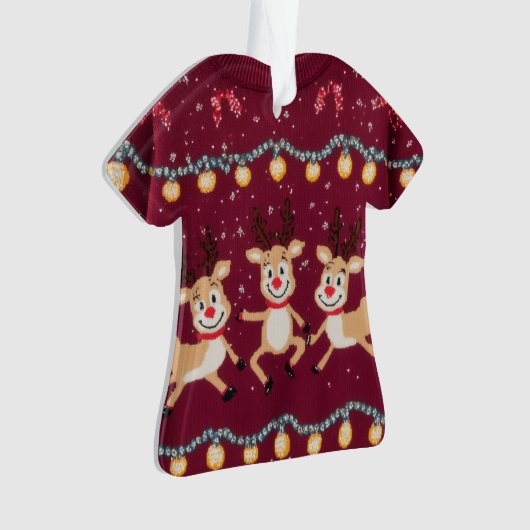 WINNER! WINNER! Tacky Christmas Sweater Contest  Ornament (voorkant)