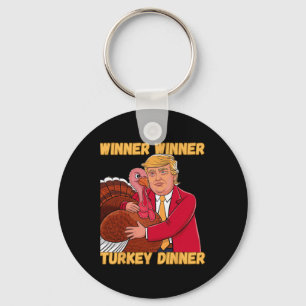 Winner Winner Turkije Diner Grappige Thanksgiving Sleutelhanger