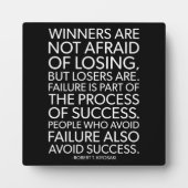 Winners Are Not Afraid Of Losing - Motivational Fotoplaat (Voorkant)