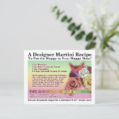 Winner's Circle Horse Race Martini Recept Kaart (Staand voorkant)