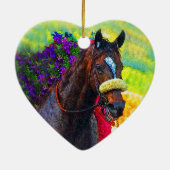 Winners Circle Keramisch Ornament (Achterkant)