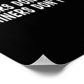 Winners Don't Whine Whiners Don't Win - Motivation Poster (Hoek)