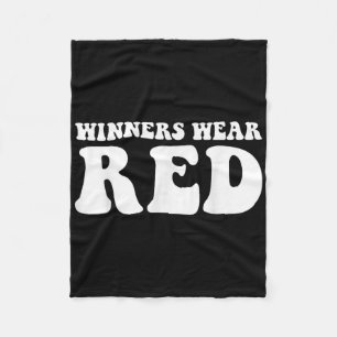 Winners Draag Red Team Spirit Game Competition Col Fleece Deken