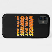 WINNERS KUNNEN NOOIT QUITTERS motivatie WIN Case-Mate iPhone Case (Achterkant (horizontaal))