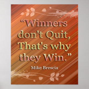 Winners-Motivatie Druk van het Bericht Poster