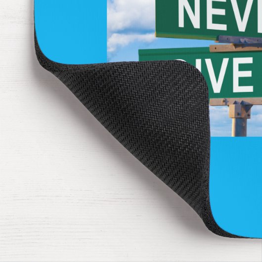 Winners Never Give Up Motivational Mouse Pad Muismat (Hoek)