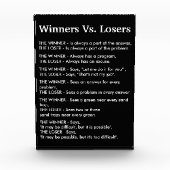 Winners Vs Losers Fotoblokken (Voorkant)