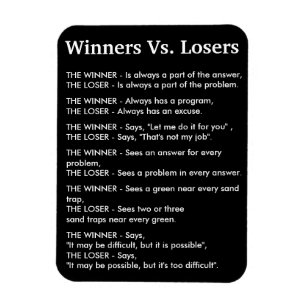 Winners Vs Losers Magneet