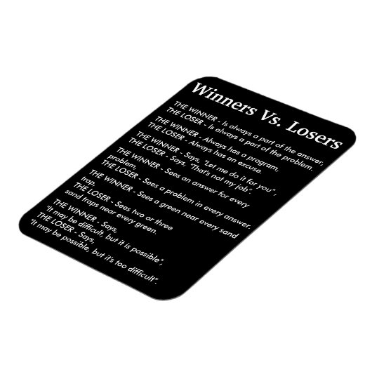 Winners Vs Losers Magneet (Linkerzijde)