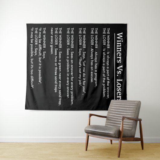 Winners Vs Losers Wandkleed (In Situ (horizontaal))