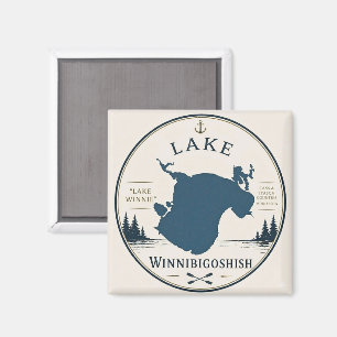 Winnibigoshish Meer Vakantiehuis Decoratie & Souve Magneet