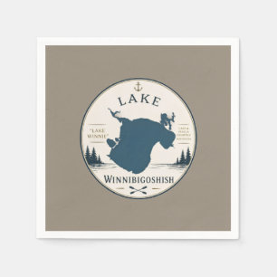 Winnibigoshish Meer Vakantiehuis Decoratie & Souve Servet