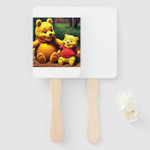 Winnie de Poeh 6. Handwaaier (Voorkant en achterkant)