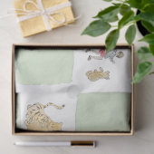 Winnie de Poeh Green Check Tissue Paper Tissuepapier (Geschenk)