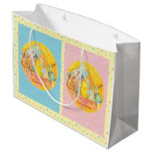 Winnie de Poeh Grote Gift Bag - Meisje Groot Cadeauzakje (Achterkant Gekanteld)