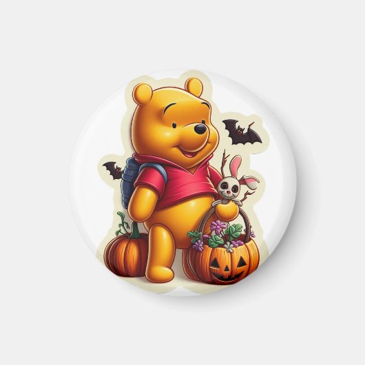 Winnie de Poeh Halloween Magneet (Voorkant)