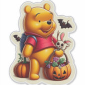 Winnie de Poeh Halloween Sticker (Voorkant)