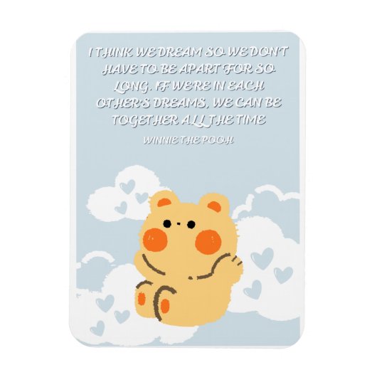 Winnie de Poeh Magneet (Verticaal)