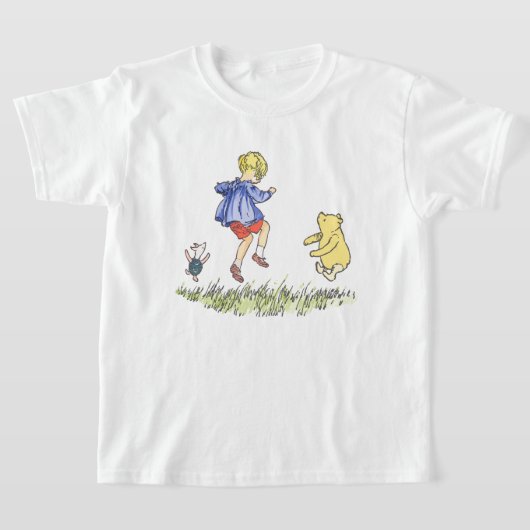 Winnie de Poeh - oefensprongen! T-shirt (Laagn)