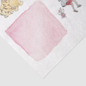 Winnie de Poeh Roze Check Tissue Paper Tissuepapier (Detail)