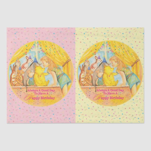 Winnie de Poeh tissuepapier (Voorkant)