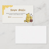 Winnie de Pooh Baby shower Luier Raffle Notitiekaartje (Voorkant / Achterkant)