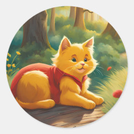Winnie de Pooh Cat V1 Sticker