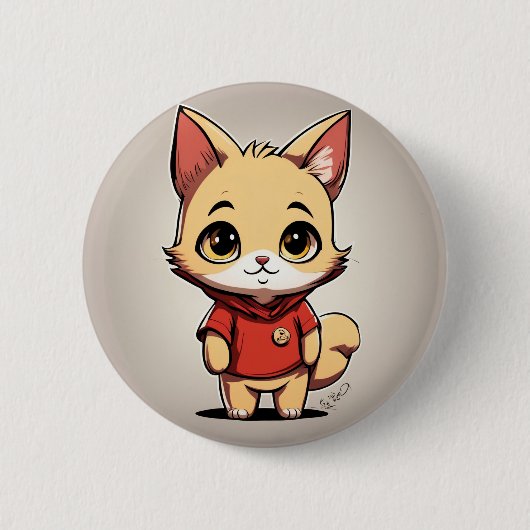 Winnie de Pooh Cat V3 Pin Button (Voorkant)