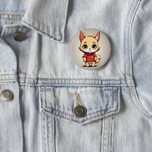 Winnie de Pooh Cat V3 Pin Button (In situ)