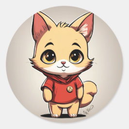 Winnie de Pooh Cat V3 Sticker