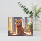 Winnie de Pooh Cat V6 Briefkaart (Staand voorkant)