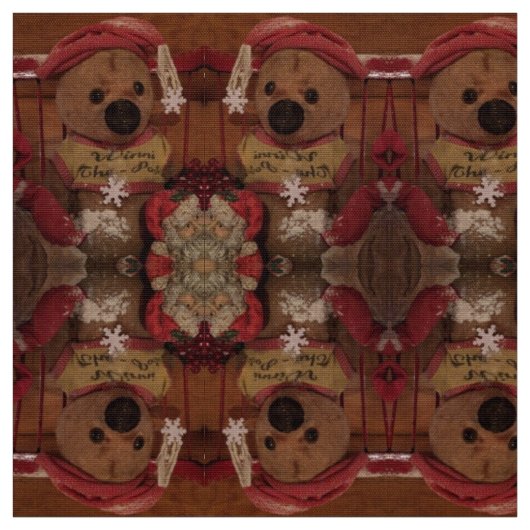 Winnie de Pooh en de Kerstman ook! Stof (Swatch)