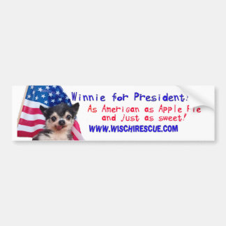 Winnie for President (Bumpersticker) Bumpersticker