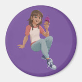 Winnie houdt Binky vast Magneet (Voorkant)