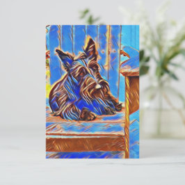 Winnie in Blue Bedankkaart