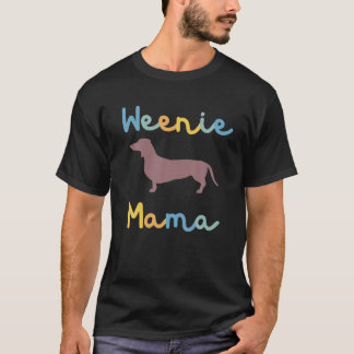 Winnie Mama Dachshund Moeder Hond Mama Weiner Hond T-shirt